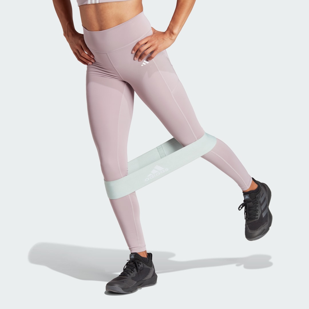 Leggingsit adidas Performance Optime Full-Length Leggings Vaaleanpunainen | IT9107, 0