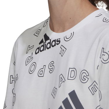 T-paita adidas Performance Allover Print Sports T-shirt Valkoinen | HC9186, 3