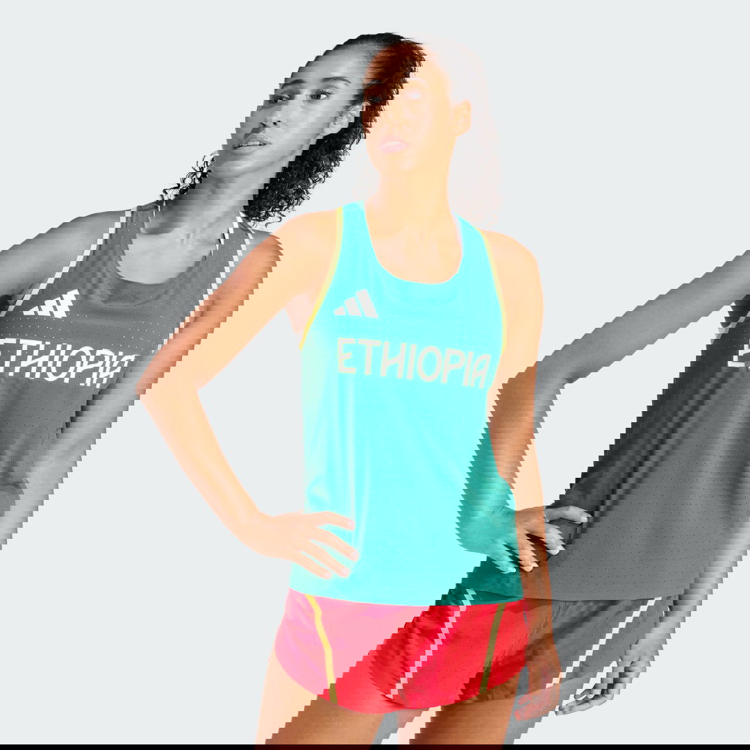 Tankkitoppi adidas Performance Team Ethiopia Running Vihreä | IW3917, 0