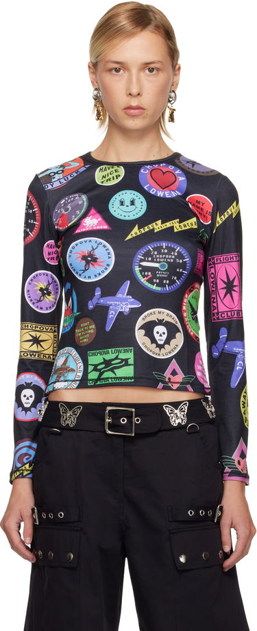 T-paita Chopova Lowena Chopova Lowena Patch Print Fitted Jersey T-shirt Monivärinen | 2412, 0