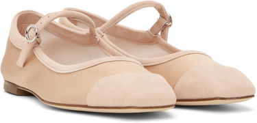 Asusteet Aeyde Aeyde Uma Satin Toe-Cap Ballerina Flats Vaaleanpunainen | A11-FL-RKLS08FL169-SS25-960-067, 3