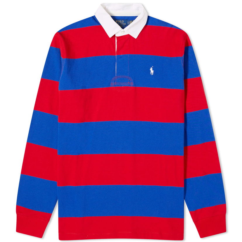 Poolopaita Polo by Ralph Lauren Stripe Rugby Polo Shirt Punainen | 710900566013