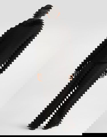 Takki Dolce & Gabbana Dolce & Gabbana Wool Jacket with Faux Fur Collar Musta | GXVD3ZJDVBZN0000, 2