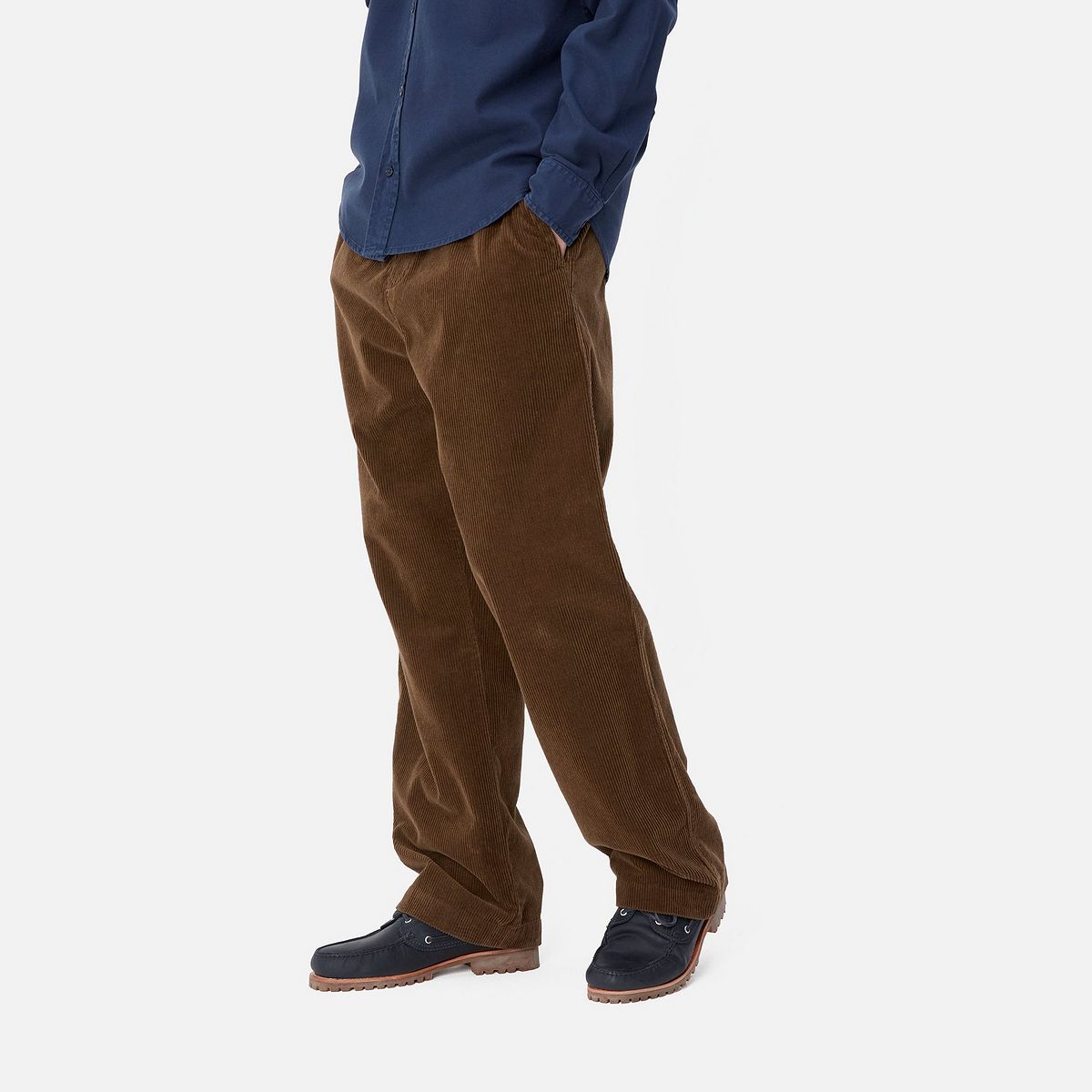 Housut Carhartt WIP Corduroy Relaxed Fit Pants Ruskea | I034037_9, 1