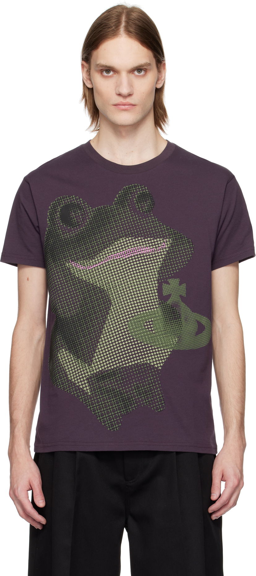 T-paita Vivienne Westwood Vivienne Westwood Frog Classic T-Shirt Violetti | 3G01003C-J001M-