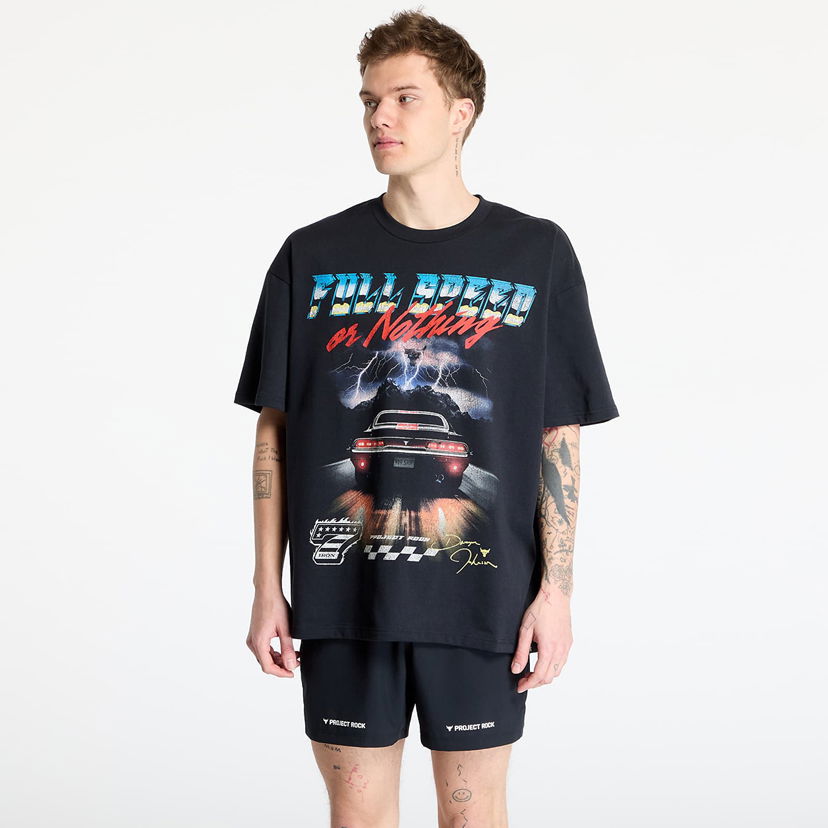T-paita Under Armour Project Rock Heavyweight T-Shirt Musta | 1389934-001