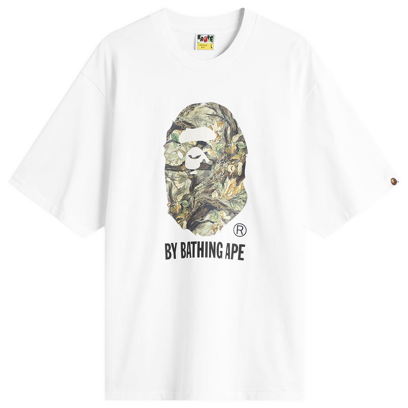 T-paita BAPE Tree Edge Camo Graphic T-Shirt By Bathing Ape Valkoinen | 001TEL801304M-WHT