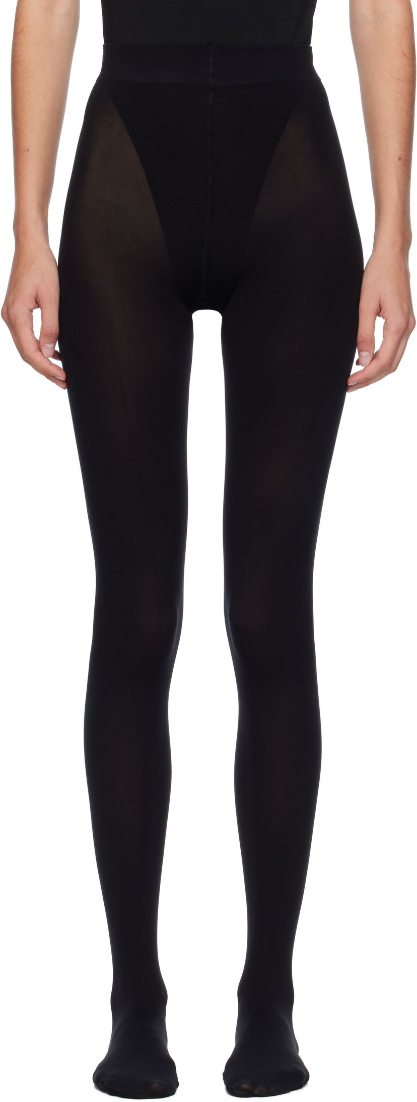 Sukat Alaïa ALAÏA Integrated Feet Tights Musta | AA9A55553M785