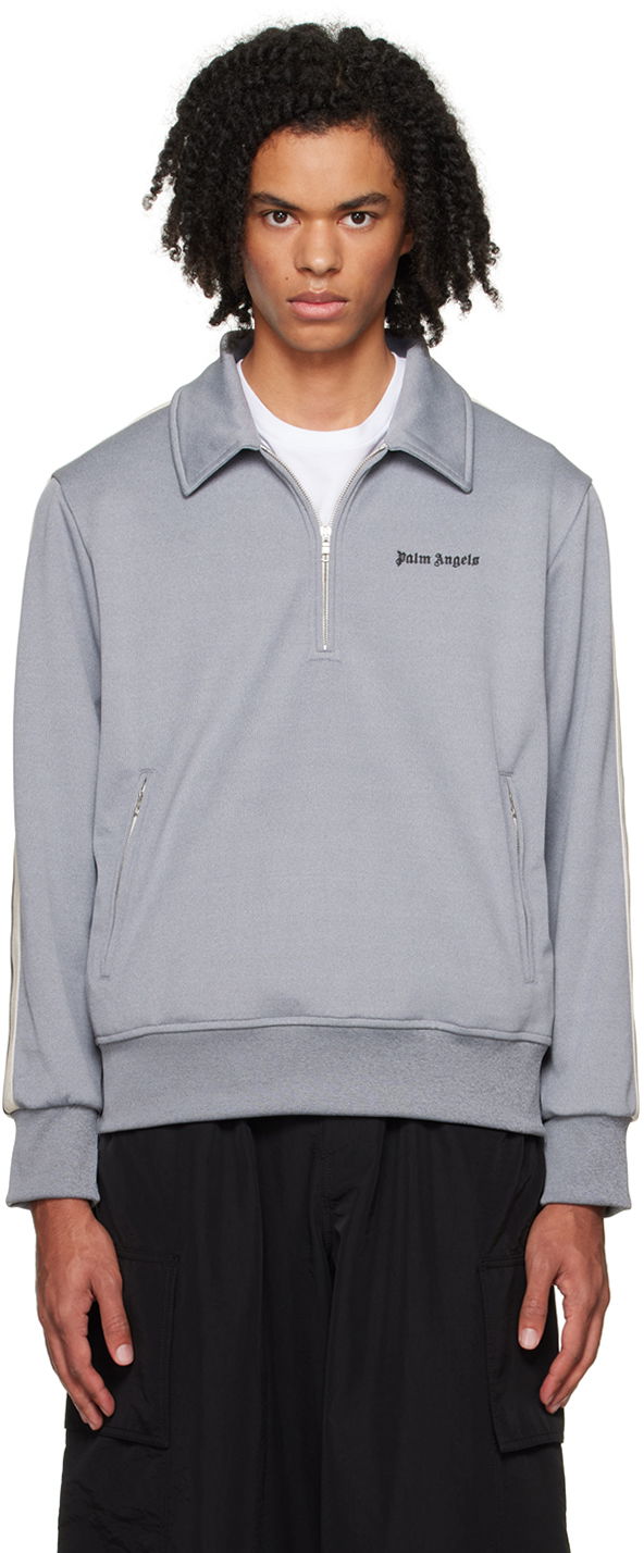 Huppari Palm Angels Spread Collar Track Jacket Harmaa | PMBD039F23FAB0010810, 0