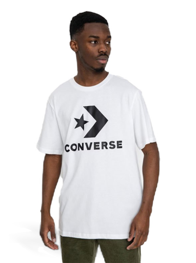 T-paita Converse Standard Fit Logo Star Chevron Valkoinen | 10025458-A03