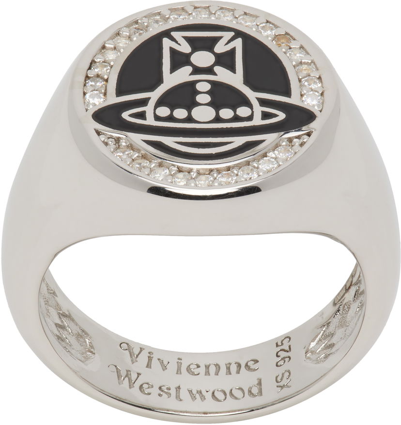 Sormus Vivienne Westwood Vivienne Westwood Silver Sussex Ring Metallinen | 64040186-01P586-