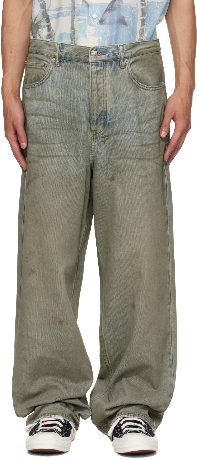 Jeans Ksubi Maxx Greaser Jeans Vihreä | MPF25DJ042