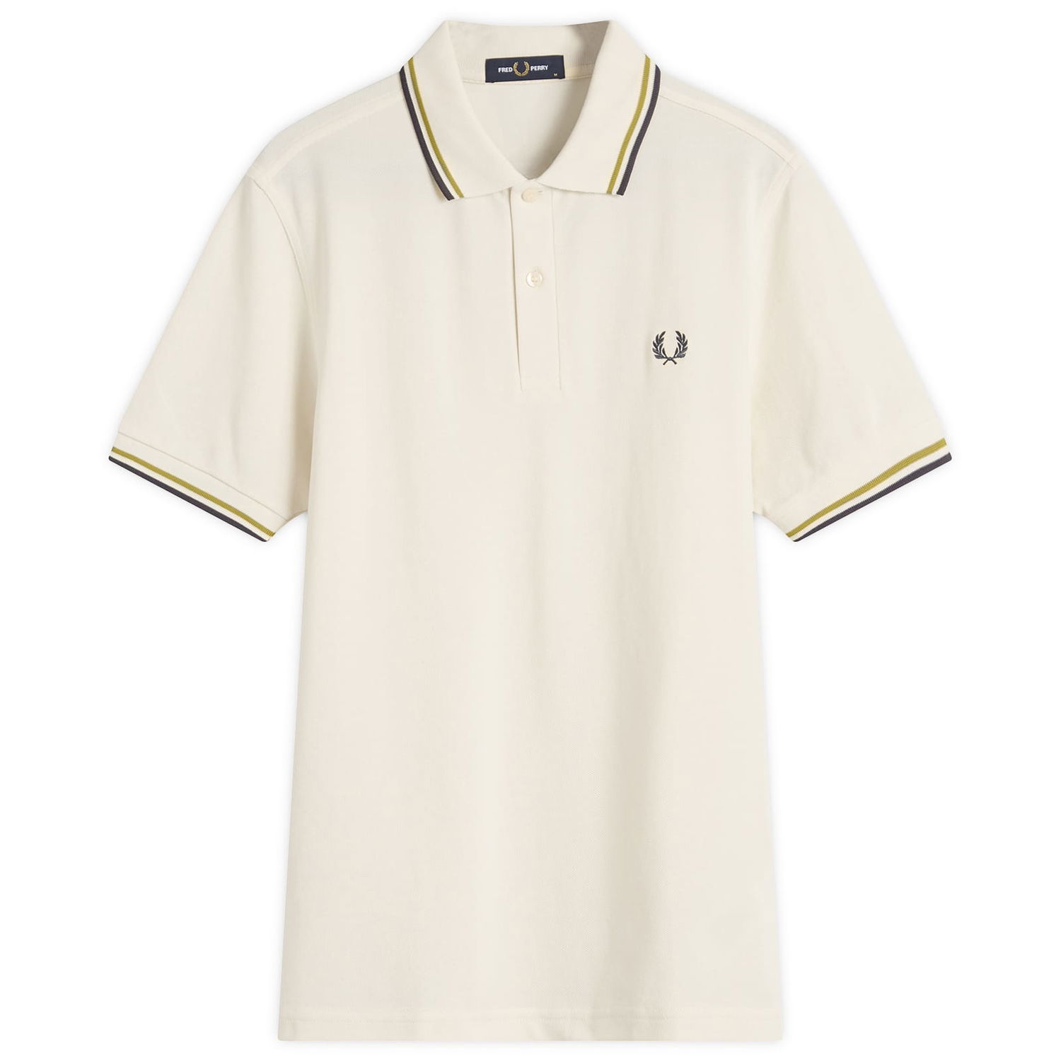 Poolopaita Fred Perry Fred Perry Twin Tipped Polo Shirt, Size Large Valkoinen | M3600-46A, 0