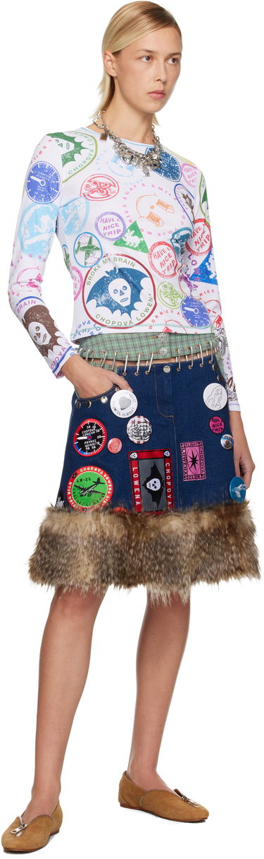 Jersey Chopova Lowena Chopova Lowena Stamp It Fitted Jersey T-shirt Monivärinen | 2409, 3