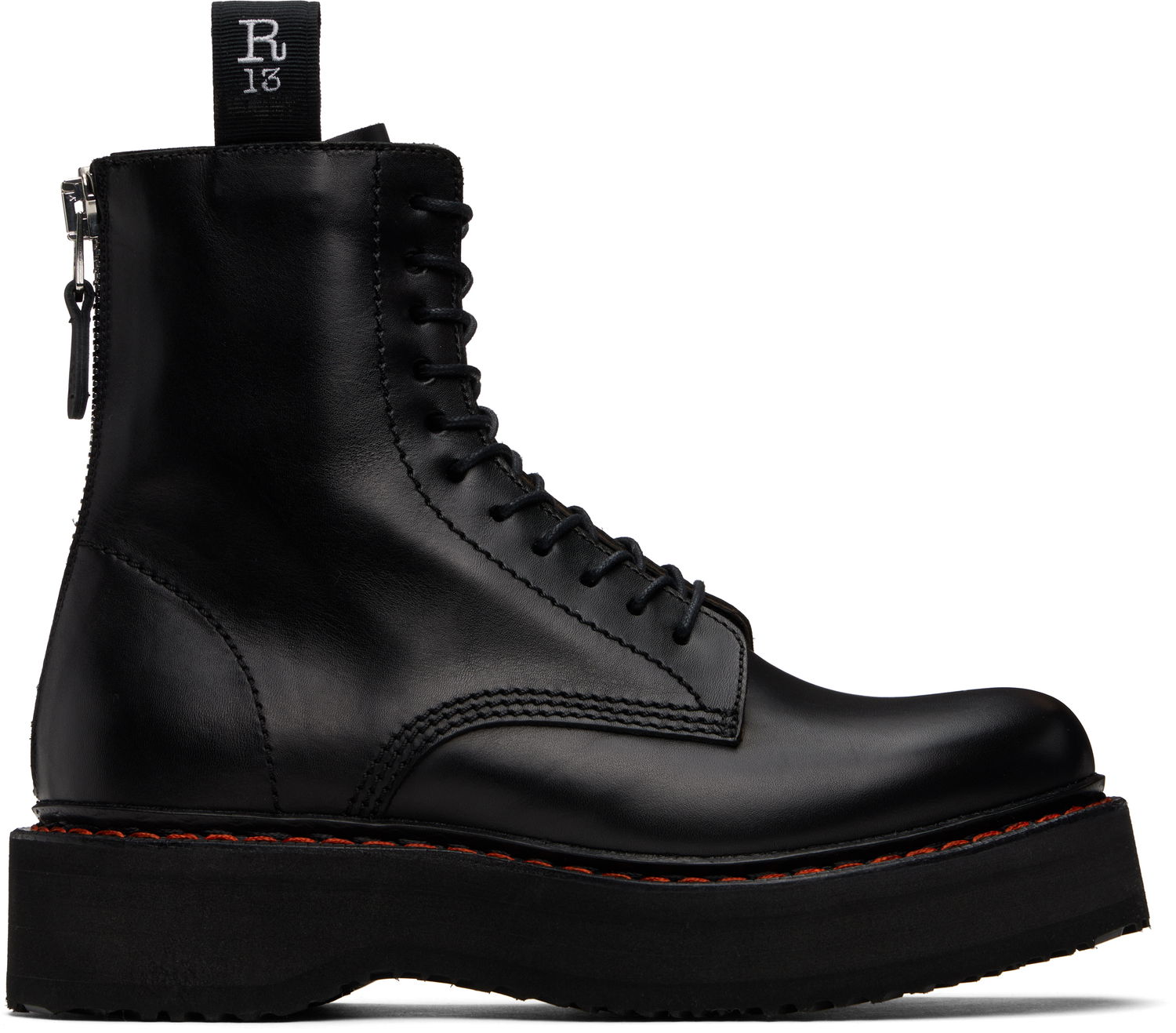 Vaatteet R13 R13 Single Stack Boots Musta | R13WS025-S001A, 0