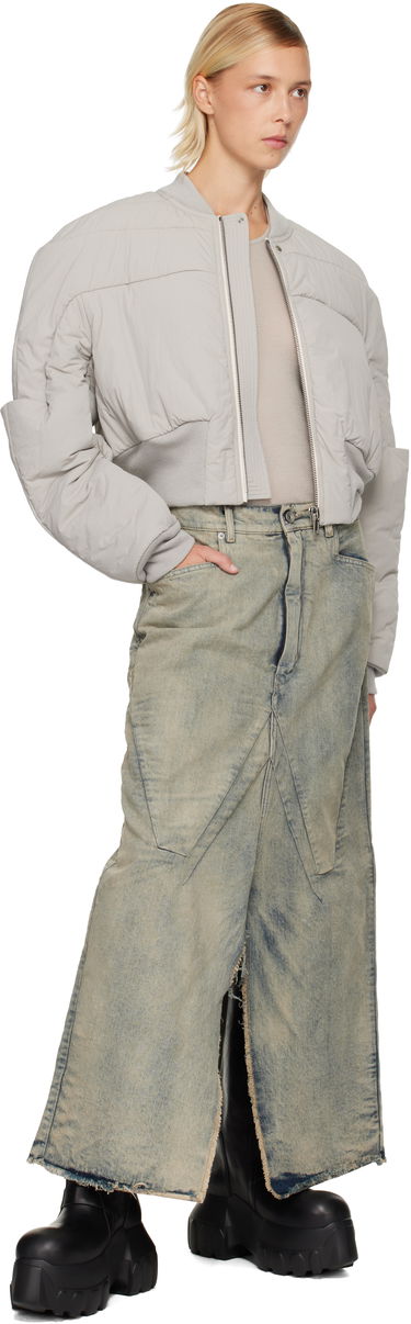 Hame Rick Owens Rick Owens Concordians Long Slivered Denim Midi Skirt Sininen | RP02E4367 DWG, 3