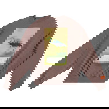 Huppari HERON PRESTON Censored Print Crewneck Harmaa | HMBA020F22JER0030919, 1