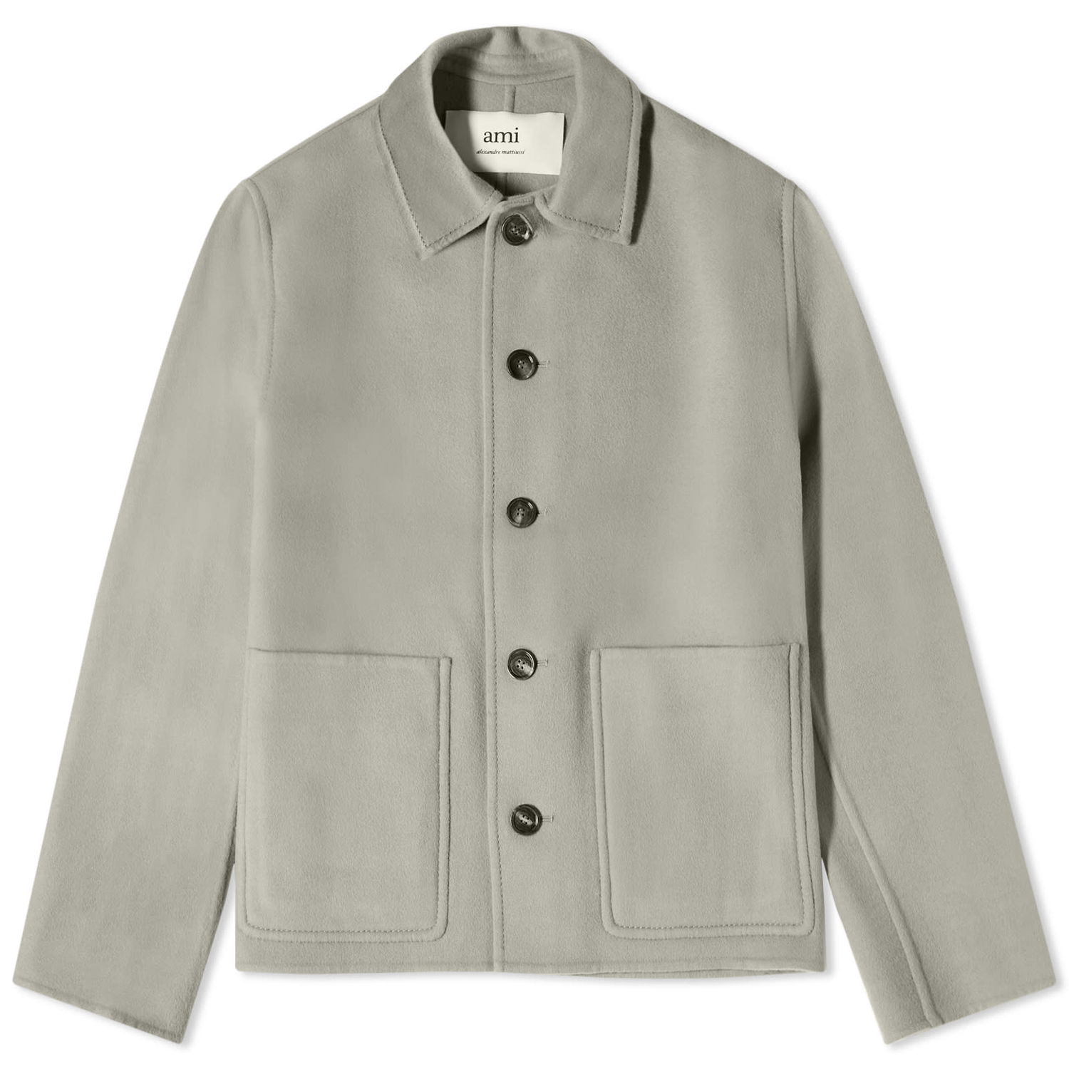 Takki AMI Double Face Wool Jacket Harmaa | HJK200-WV0022-263, 0