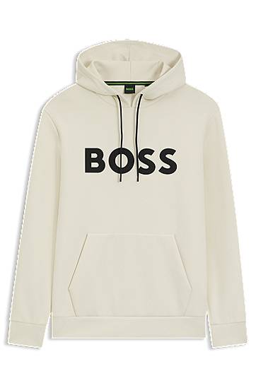 Huppari BOSS BOSS Cotton Blend Hoodie Beige | 50551457