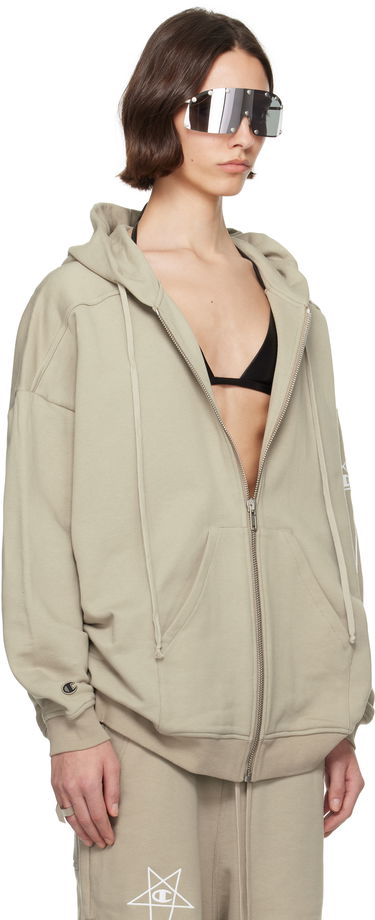 Huppari Rick Owens Rick Owens Champion Edition Jumbo Jason's Hoodie Vihreä | CW01E1663 CHFE, 1