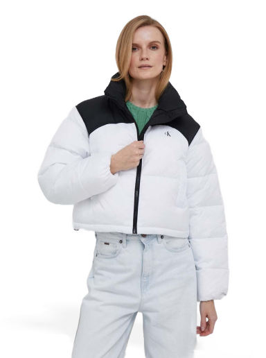 Puffer takki CALVIN KLEIN Puffer Jacket Valkoinen | J20J221379