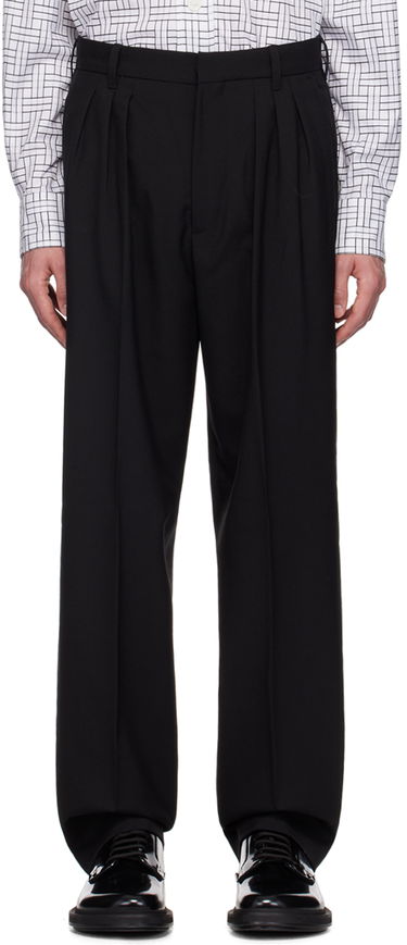 Housut KENZO Pleated Tailored Trousers Musta | FE65PA2149GE, 0