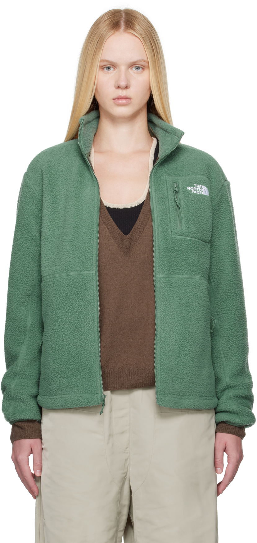 Takki The North Face Yumiori Full-Zip Fleece Jacket Vihreä | NF0A8842