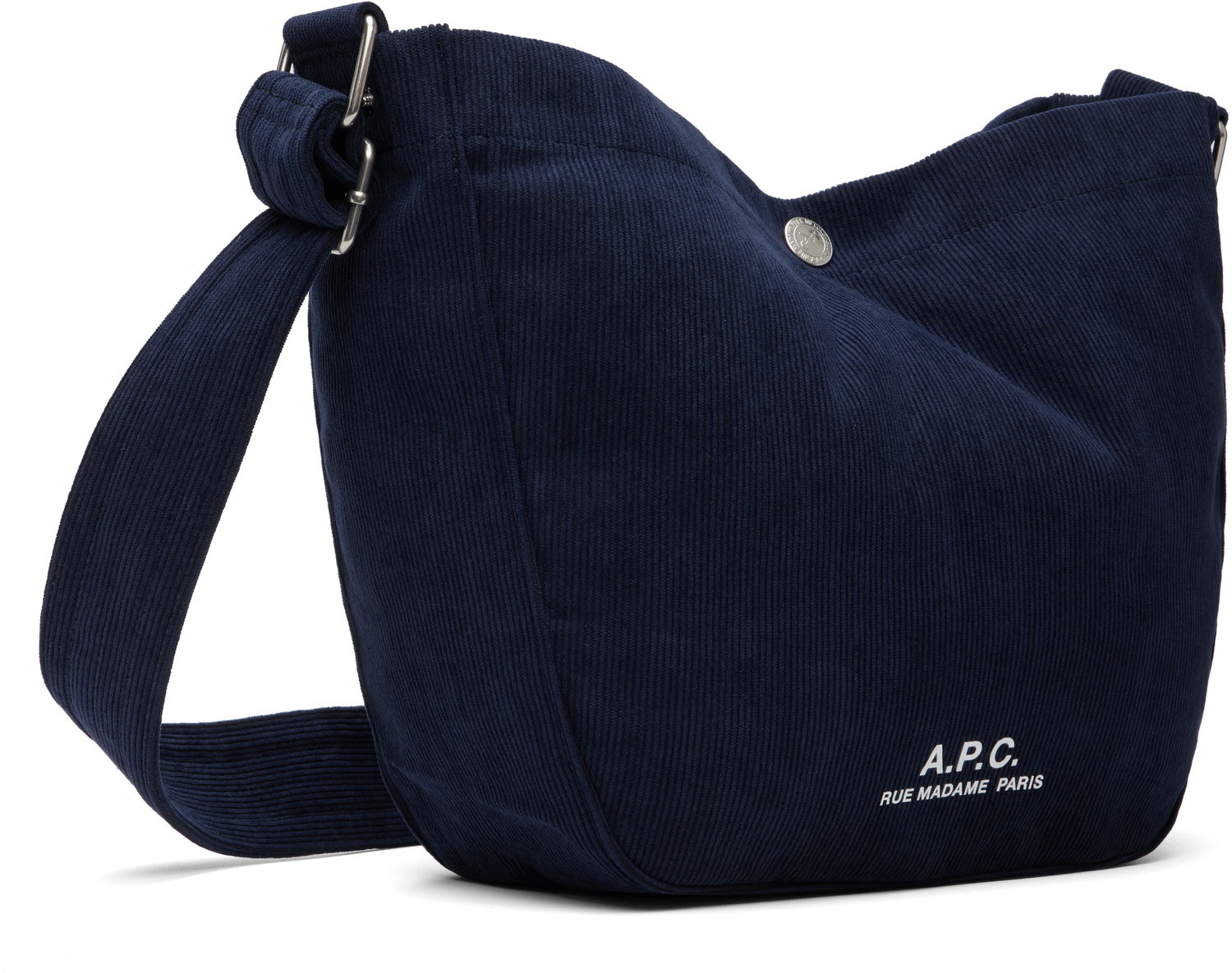 Olkalaukku A.P.C. A.P.C. Journal Small Corduroy Satchel Tummansininen | PSALI-M67010, 1