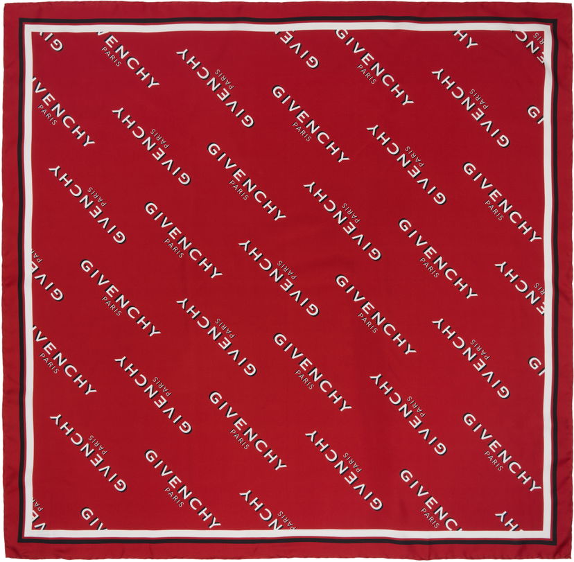 Huivi Givenchy Givenchy Shadow Square Scarf Punainen | BG00MZG002410