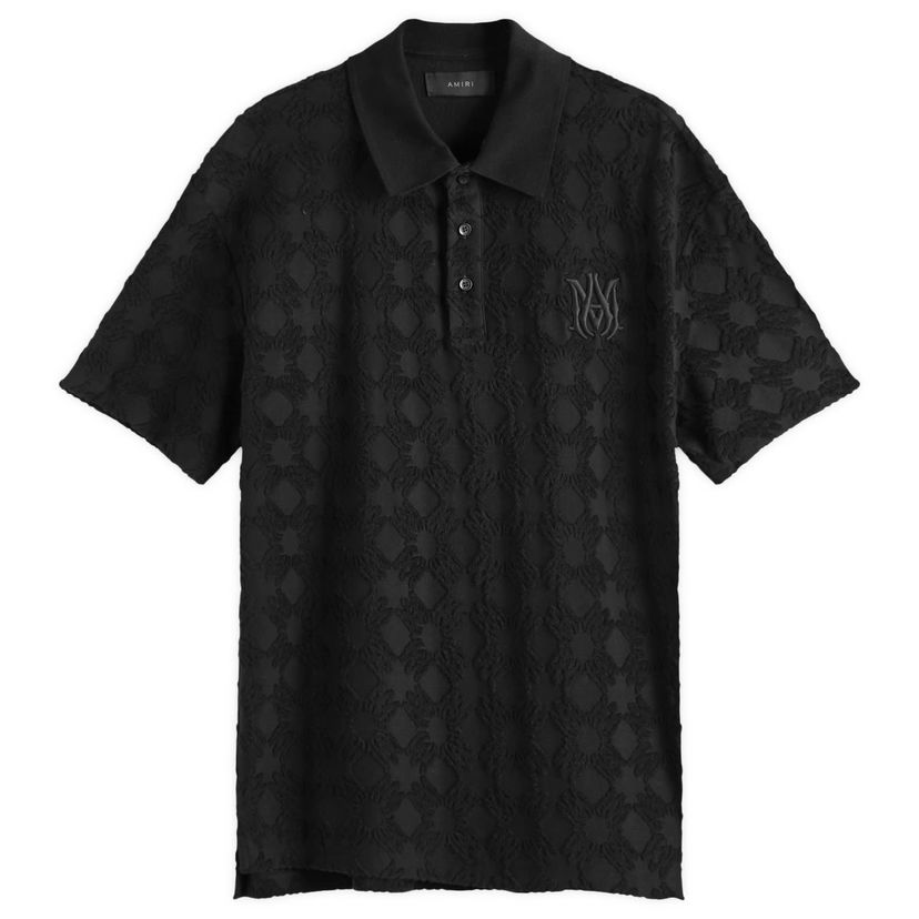 Poolopaita AMIRI MA Quad Toweling Polo, Size Large Musta | AMJYPO1015-001