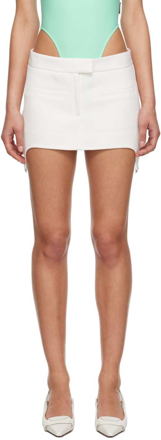 Hame Courrèges Courrèges Suspenders Mini Skirt Valkoinen | 123CJU078PL0007