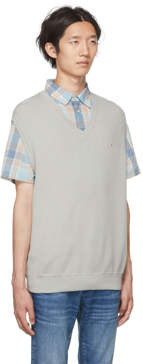 Villapaita rag & bone Winslow Knit Vest Harmaa | MBS22P012LL12, 1