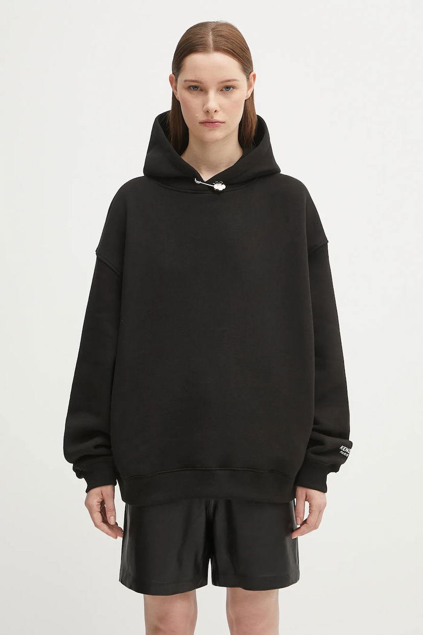 Huppari KENZO Kenzo Gots Oversize Hoodie with Boke Pin Musta | FF62HO4524MB