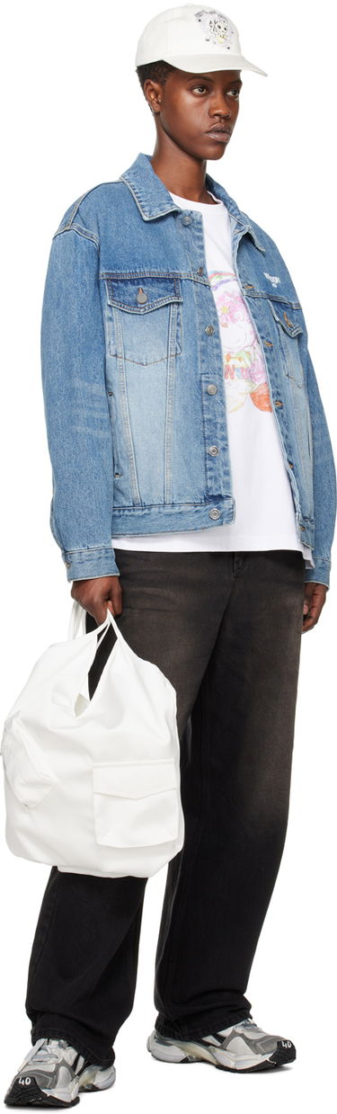 Takki We11done We11done Faded Denim Jacket Sininen | WD-DJ1-23-913-U-BL, 3