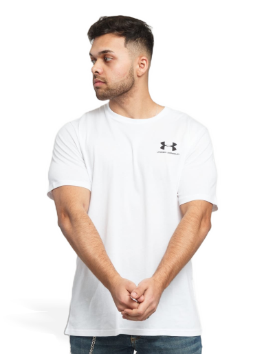 T-paita Under Armour Sportstyle Left Chest SS Tee Valkoinen | 1326799-100