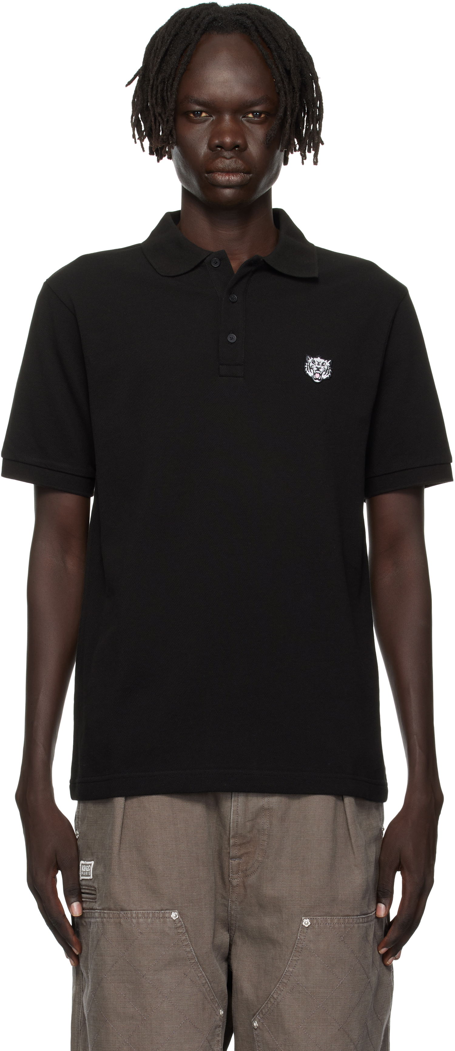 Poolopaita KENZO Kenzo Paris 'Happy Tiger' Slim Polo Musta | FF65PO1524PU, 0