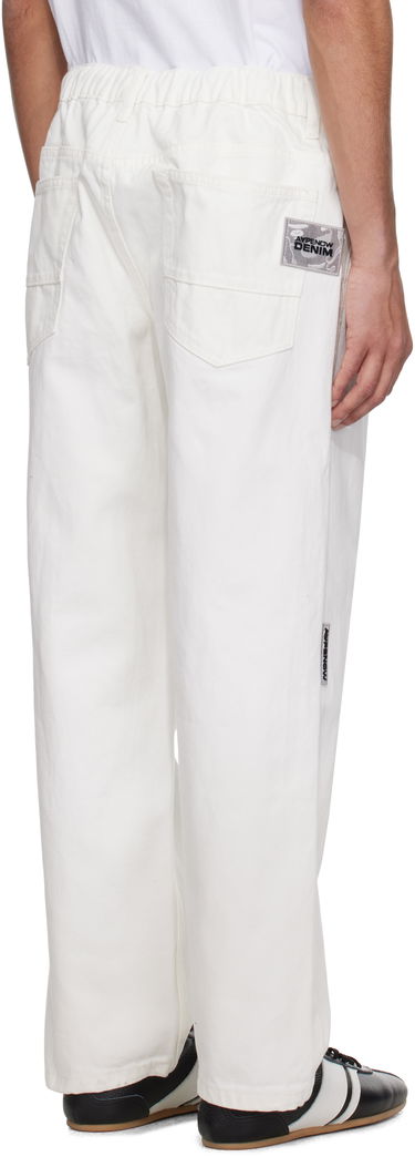 Housut AAPE by A Bathing Ape AAPE by A Bathing Ape 'AAPE Now' Moonface Logo Jeans Valkoinen | AAPPTMB662XAOWHX, 2