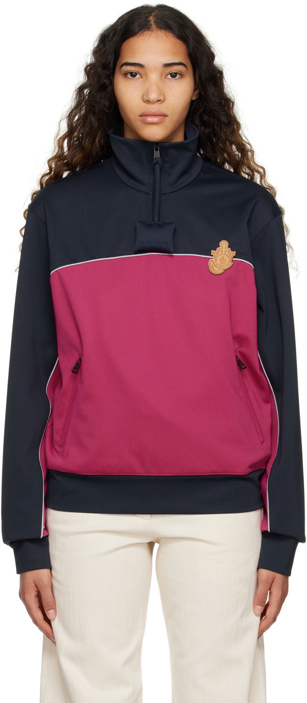 Huppari Moncler x Genius 1 x JW Anderson Track Sweatshirt Tummansininen | I109E8G00004M2683, 0