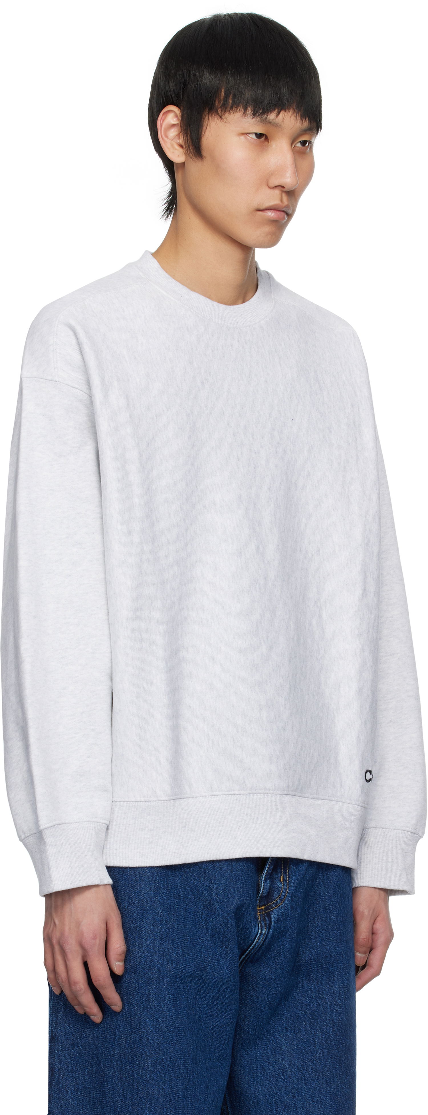 Villapaita Carhartt WIP Label Script Sweatshirt Harmaa | I034429, 1