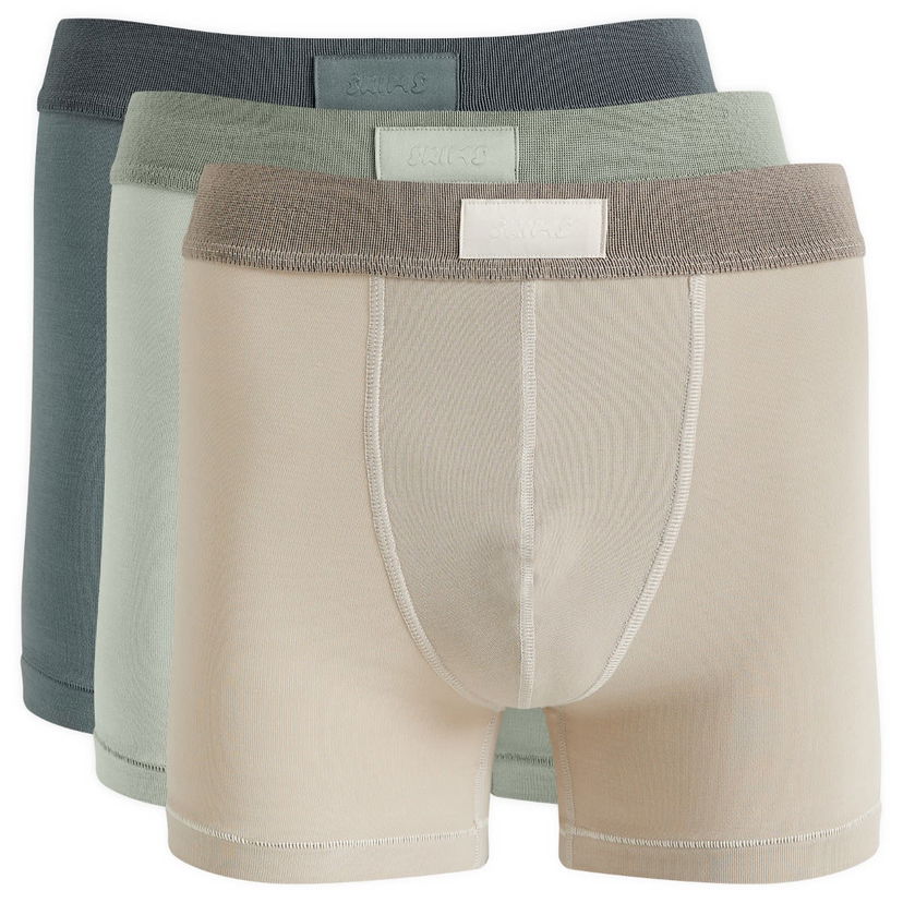 Nyrkkeilijät SKIMS 3" Boxer Brief 3-Pack Beige | BO-BBR-5634M-ST