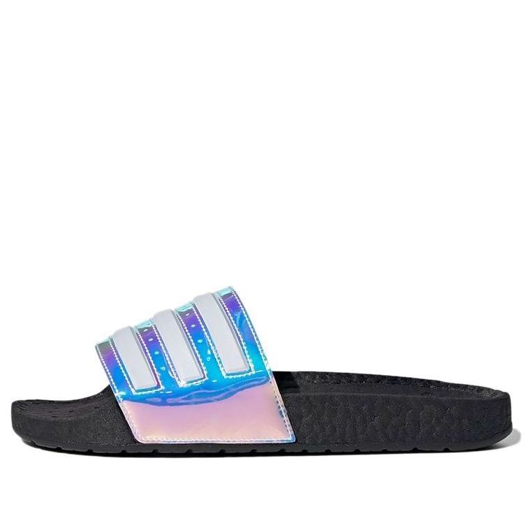 Tennarit ja kengät adidas Originals Adilette Boost Slides Iridescent Musta | FZ2565
