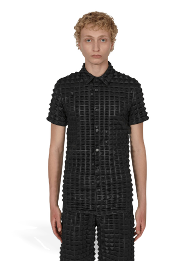 Paita Kanghyuk 2.5 Pyramid Embossed Shirt Musta | PS22SSS06 001