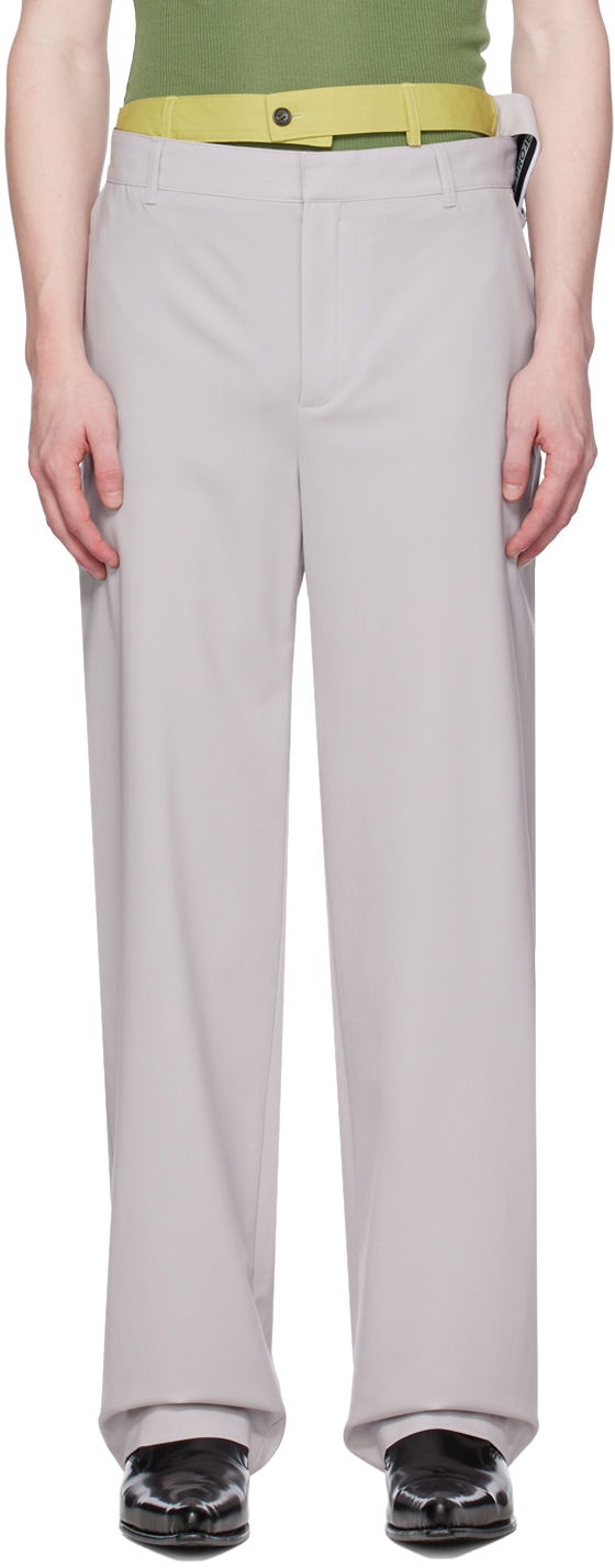 Housut Y/PROJECT Multi Waistband Trousers Harmaa | PANT94-S24