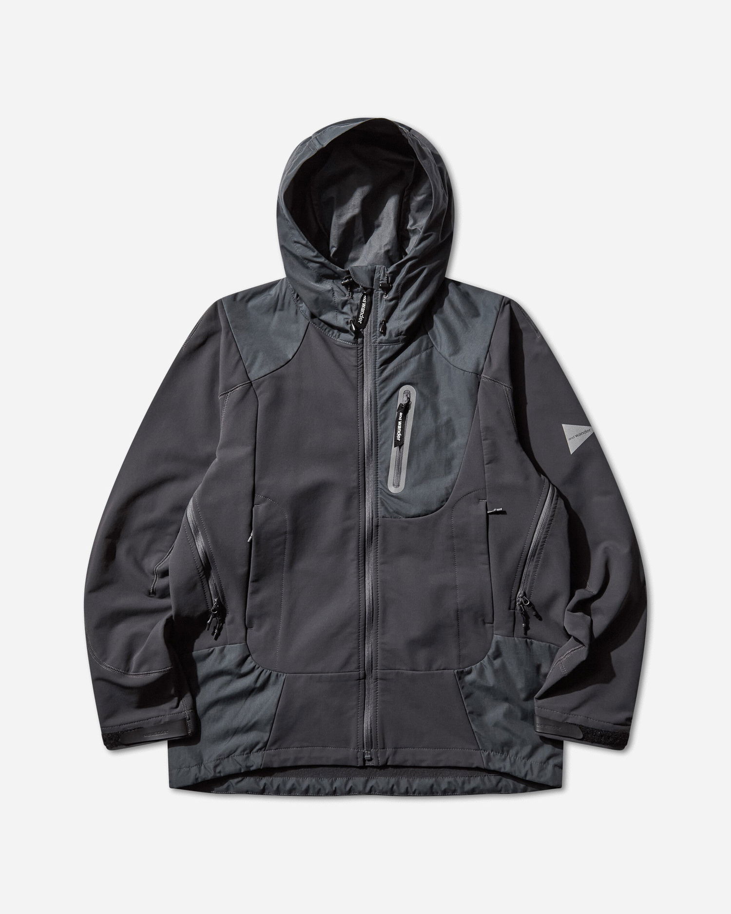 Takki and wander Hooded Stretch Shell Jacket Harmaa | 5745221005 023, 0