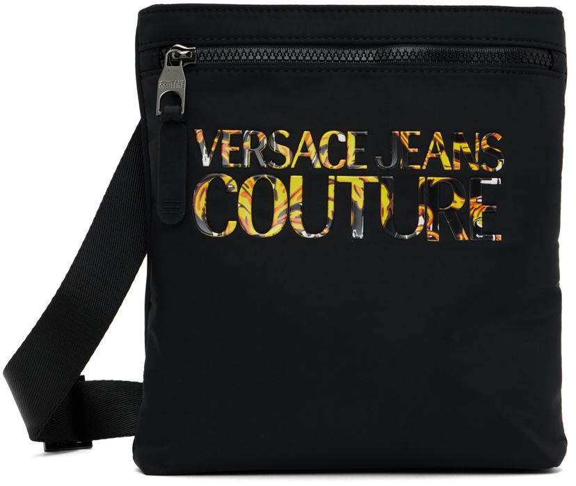 Olkalaukku Versace Versace Jeans Couture Logo Reporter Bag Musta | E74YA4B94 EZS394