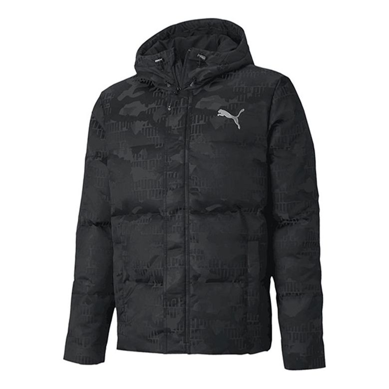 Puffer takki Puma Camo Down Jacket Musta | 585532-01