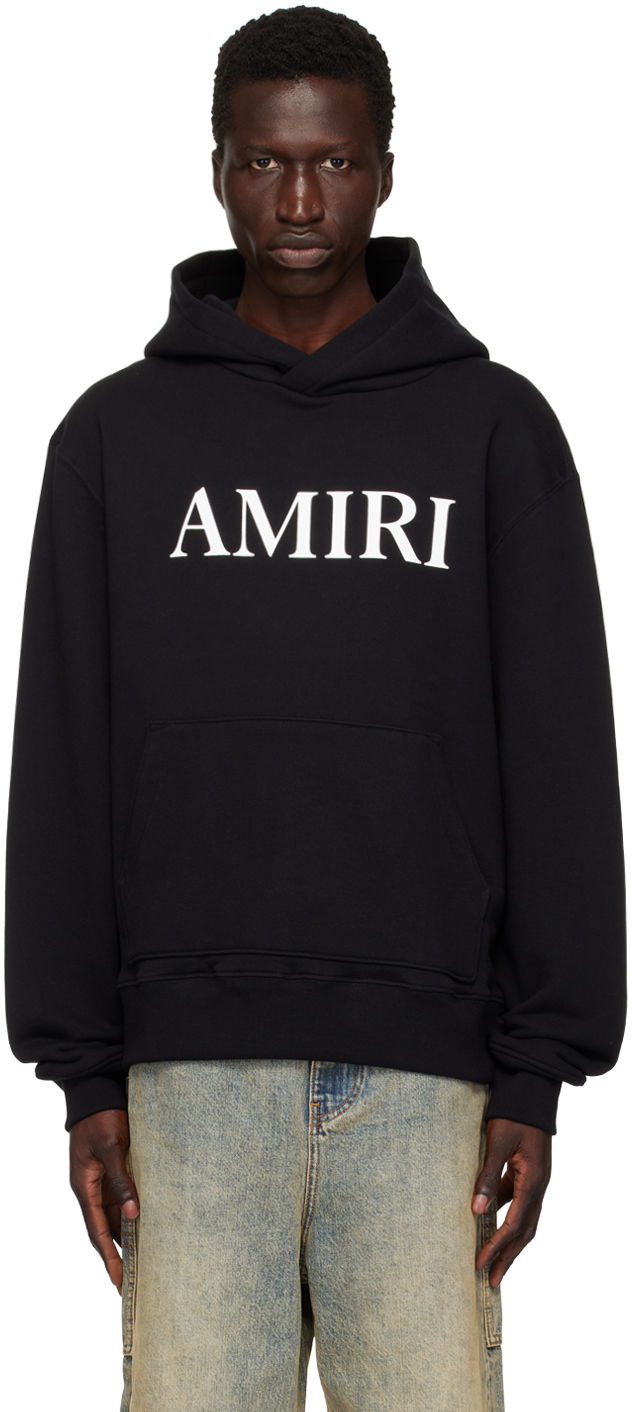 Huppari AMIRI Black Core Logo Hoodie Musta | AMJYHD1049