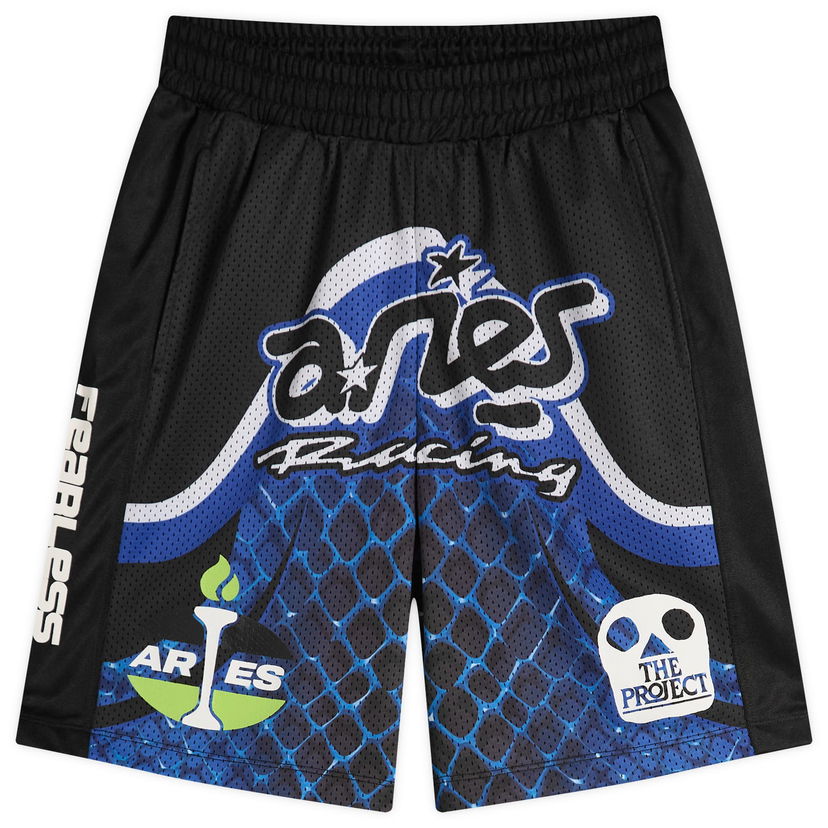 Shortsit Aries Aries Moto Dodgem Airtex Shorts Musta | EN30108-01