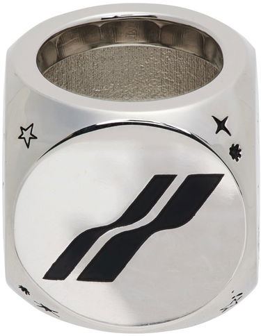 Sormus We11done We11done Logo & Graphic Ring Metallinen | WD-AJ1-22-716-U-SV, 3