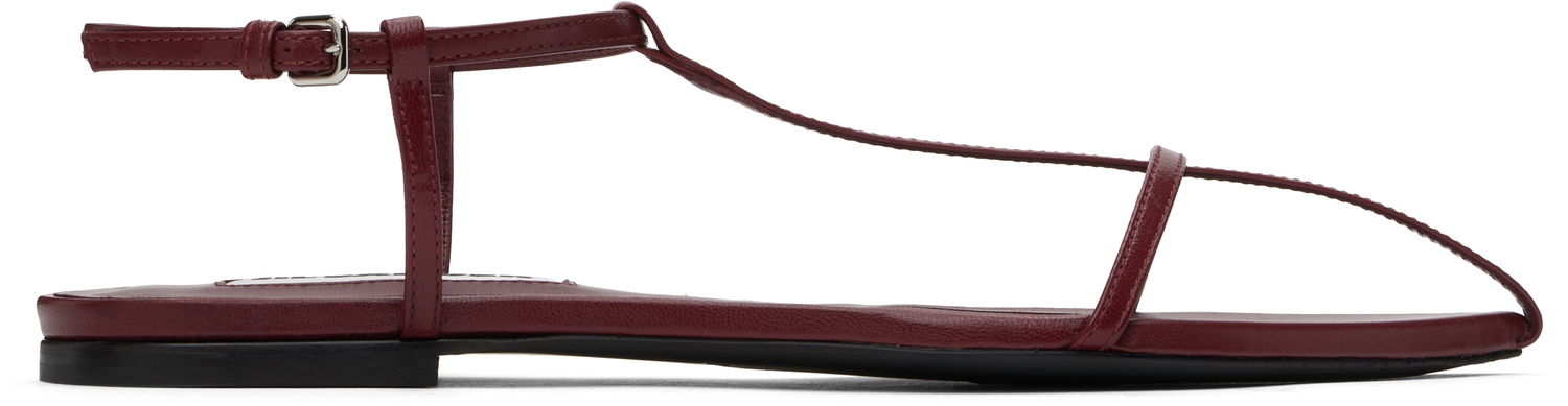 Tennarit ja kengät Jil Sander Jil Sander Pointed Toe Thong Sandals Burgundia | J15WP0081_P8226, 0